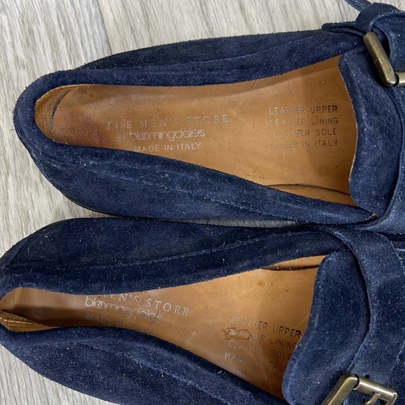 Bloomingdale’s Blue Leather  Loafers main image 4